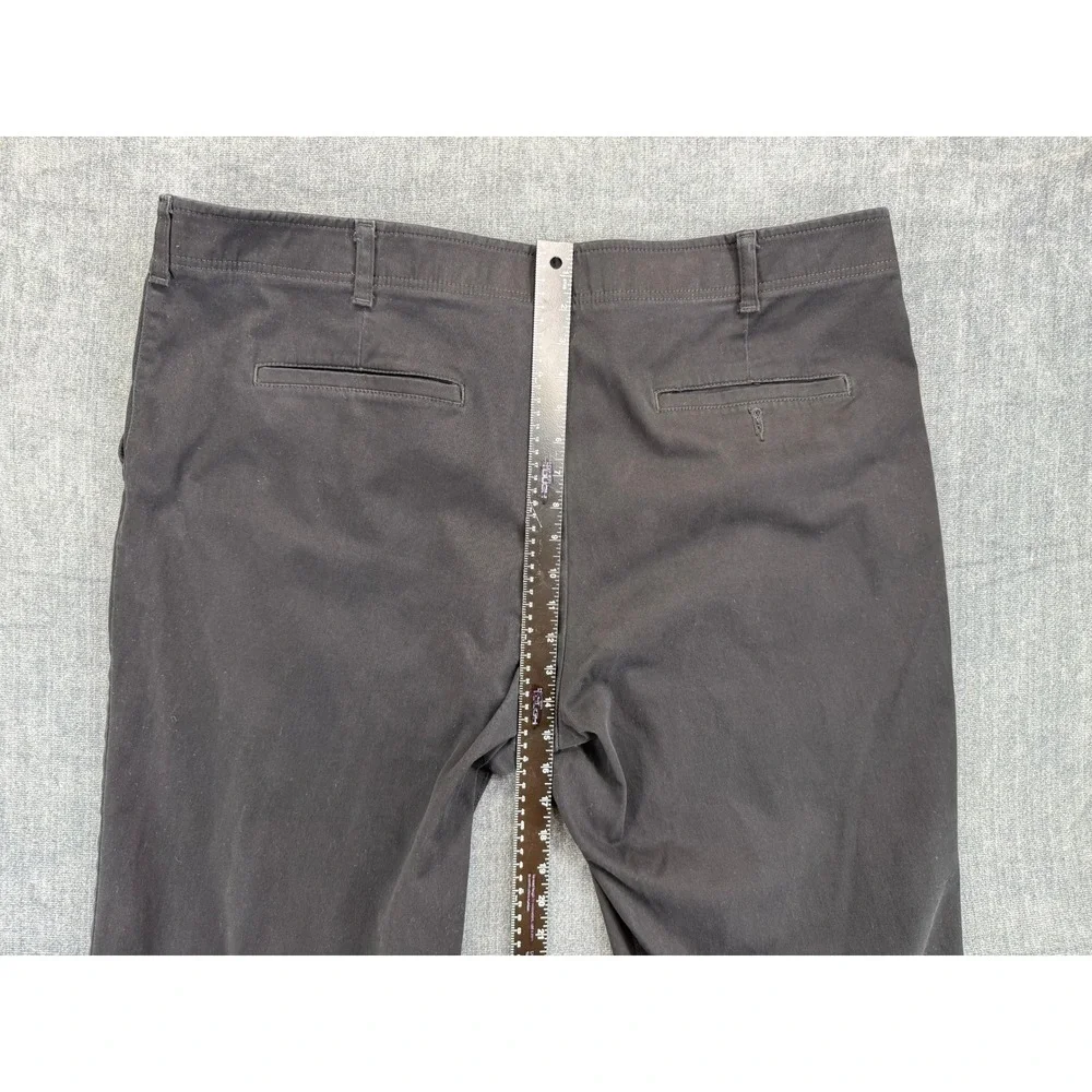 Lee Extreme Comfort Pants Mens 46x30 Black Cotton Blend Straight Chino Gorpcore